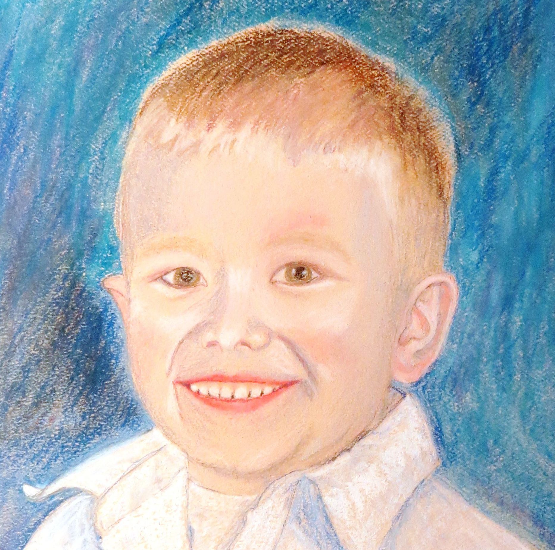 boy in pastel